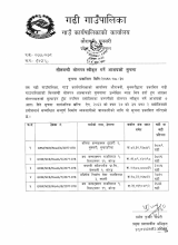 सीलबन्दी बोलपत्र स्वीकृत गर्ने आशयको सूचना | 