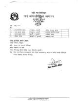 अमिन पदको परिक्षा मिति र नामावली प्रकासन सम्बन्धी सुचना |