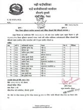 किसान सूचिकरण कार्याक्रम सहजकर्ता पदको मौखिक परीक्षाको मिति तोकिएको सम्बन्धमा।